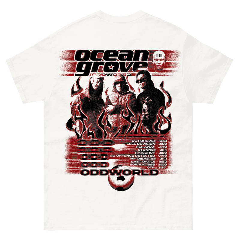 Oddworld Flame Tee - White